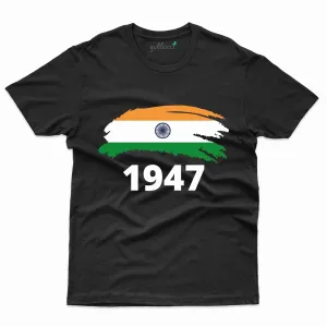 1947 Flag Design T-shirt - Independence Day Collection