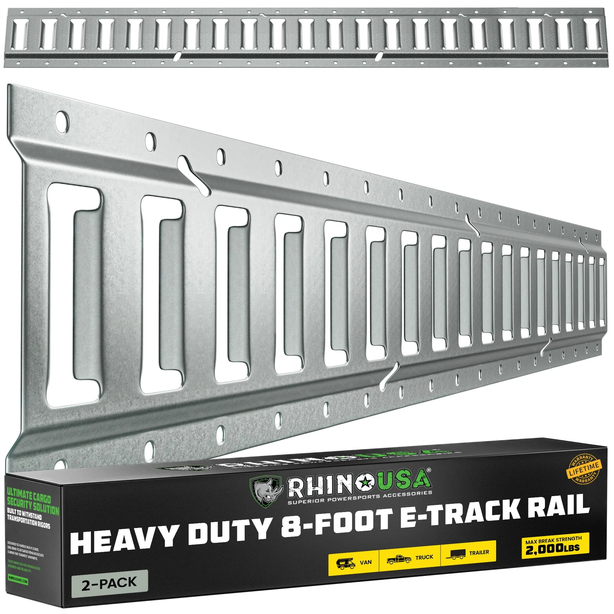 8FT E-Track Tie-Down Rails