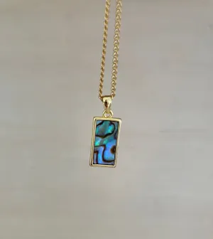 Abalone Rectangle Necklace