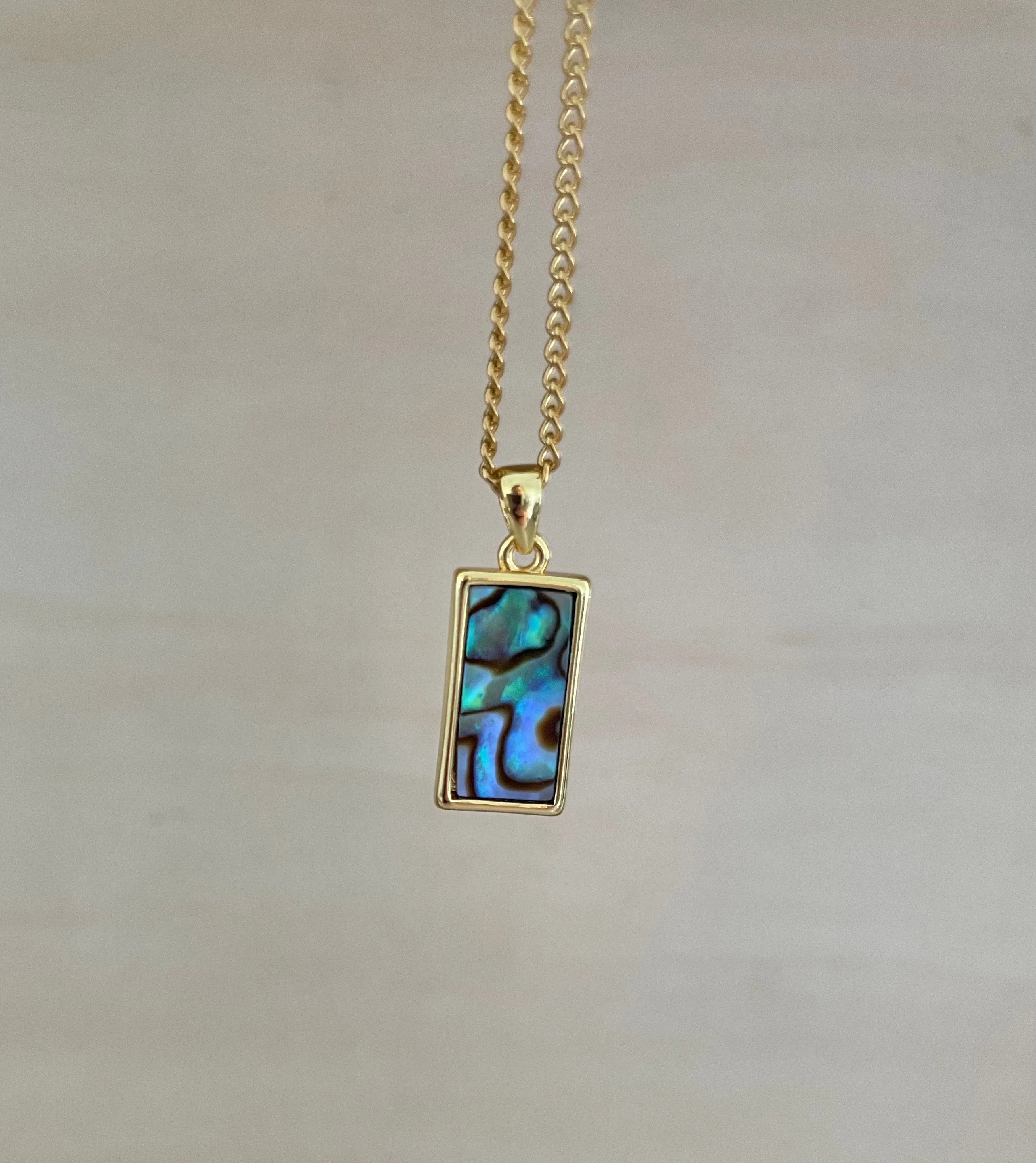 Abalone Rectangle Necklace