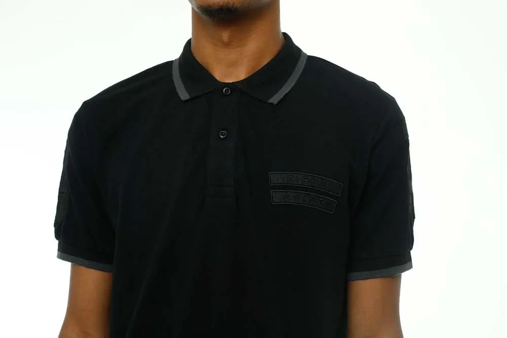 Any Means Polo Shirt Stealth Black