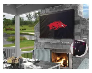 Arkansas Razorbacks Breathable Water Resistant Vinyl TV Cover