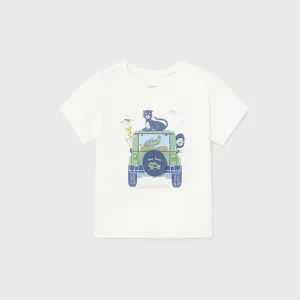 Baby Boy Jeep Graphic T-Shirt | Cream