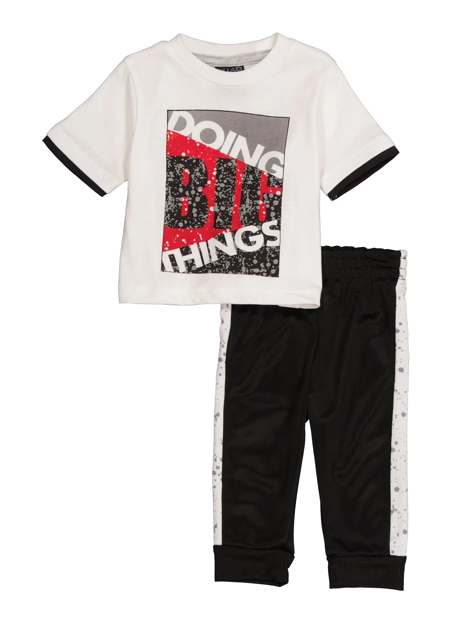 Baby Boys 0-9M Doing Big Things Graphic Tee and Joggers