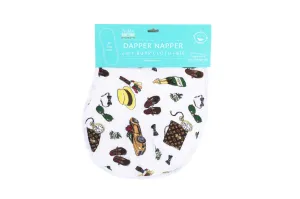 Baby Burp Cloth & Bib Combo: Dapper Napper