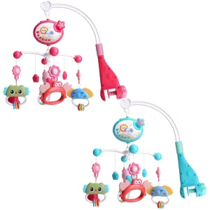 Baby Musical Crib Bed Bell Rotating Mobile Star Projection