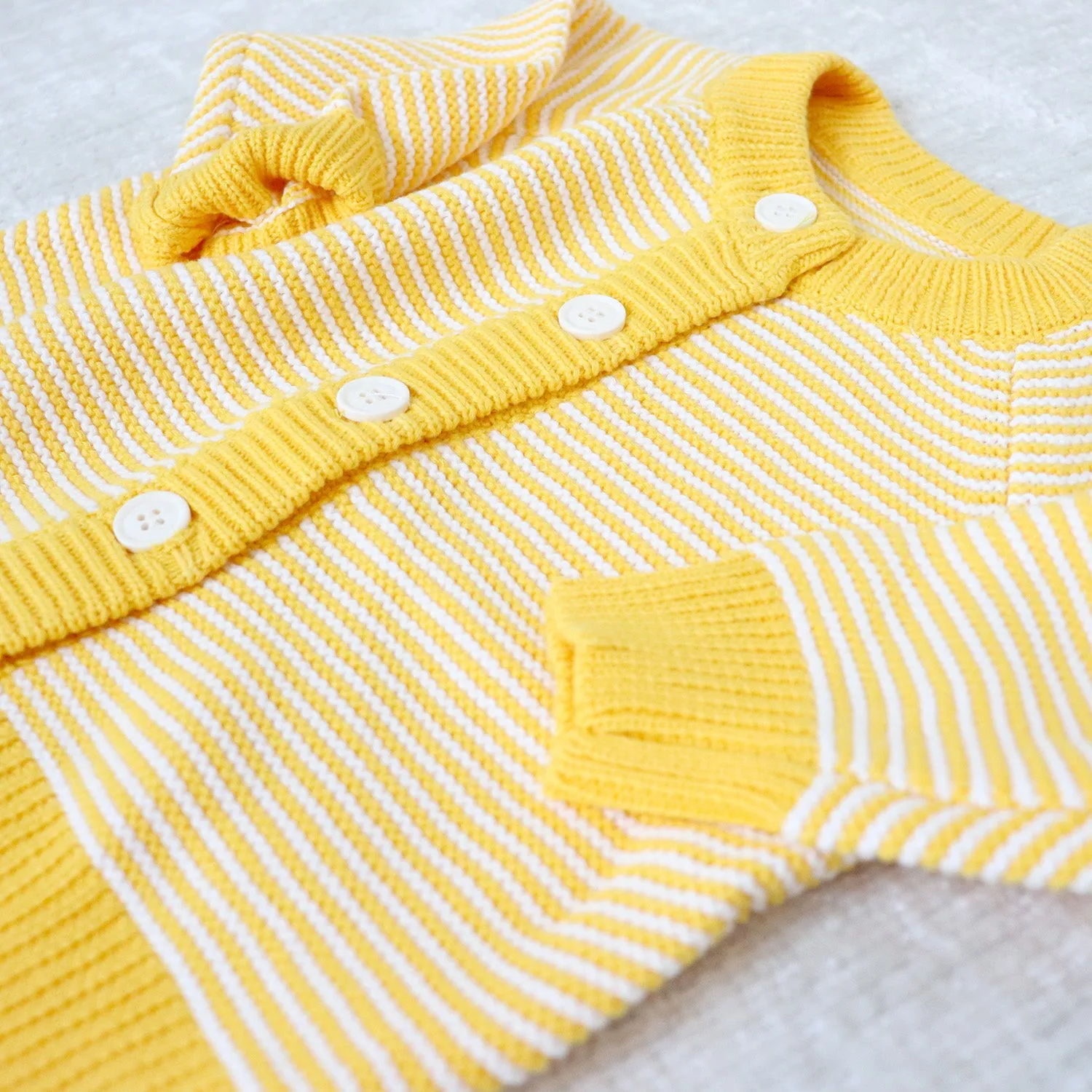 Baby Striped Button Cardigan