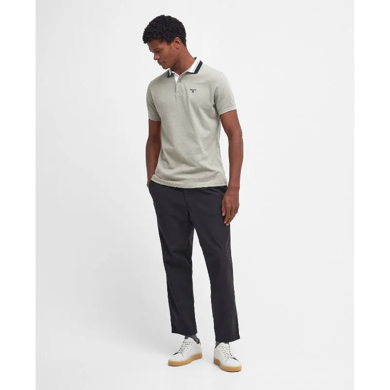 Barbour Hawkeswater Tipped Mens Polo Shirt - Forest Fog