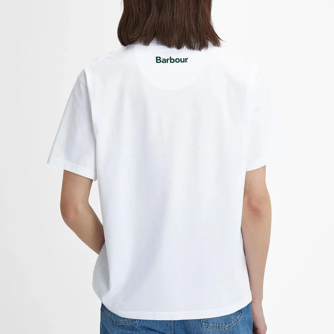 Barbour Pell Oversized Graphic T-Shirt White