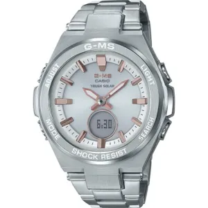 Casio BABY-G Stainless Steel Solar Powered Ladies Watch - MSGS200D-7A