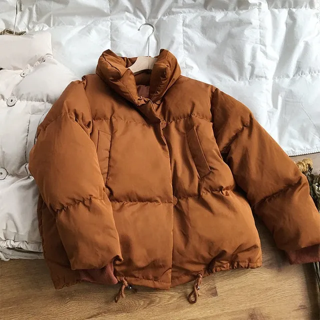 deanwangkt Autumn Winter Collection Solid Women Down Jacket Warm Thicken Stand Collar White Duck Down Parka Women's Jackets Coats