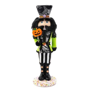 December Diamonds Trick Or Treat - Only Sweets 16In Green Halloween Nutcracker