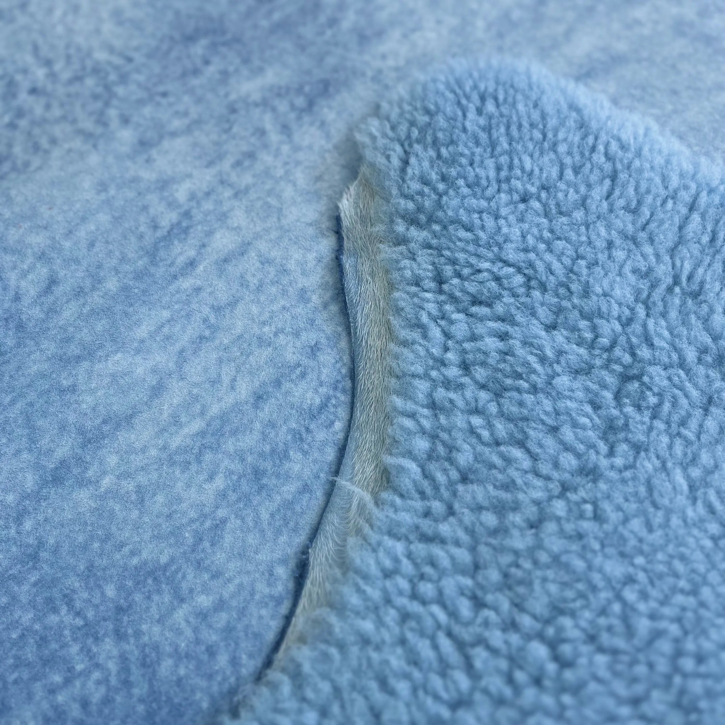 Double-Sided Curly Merino Shearling | Sky Blue