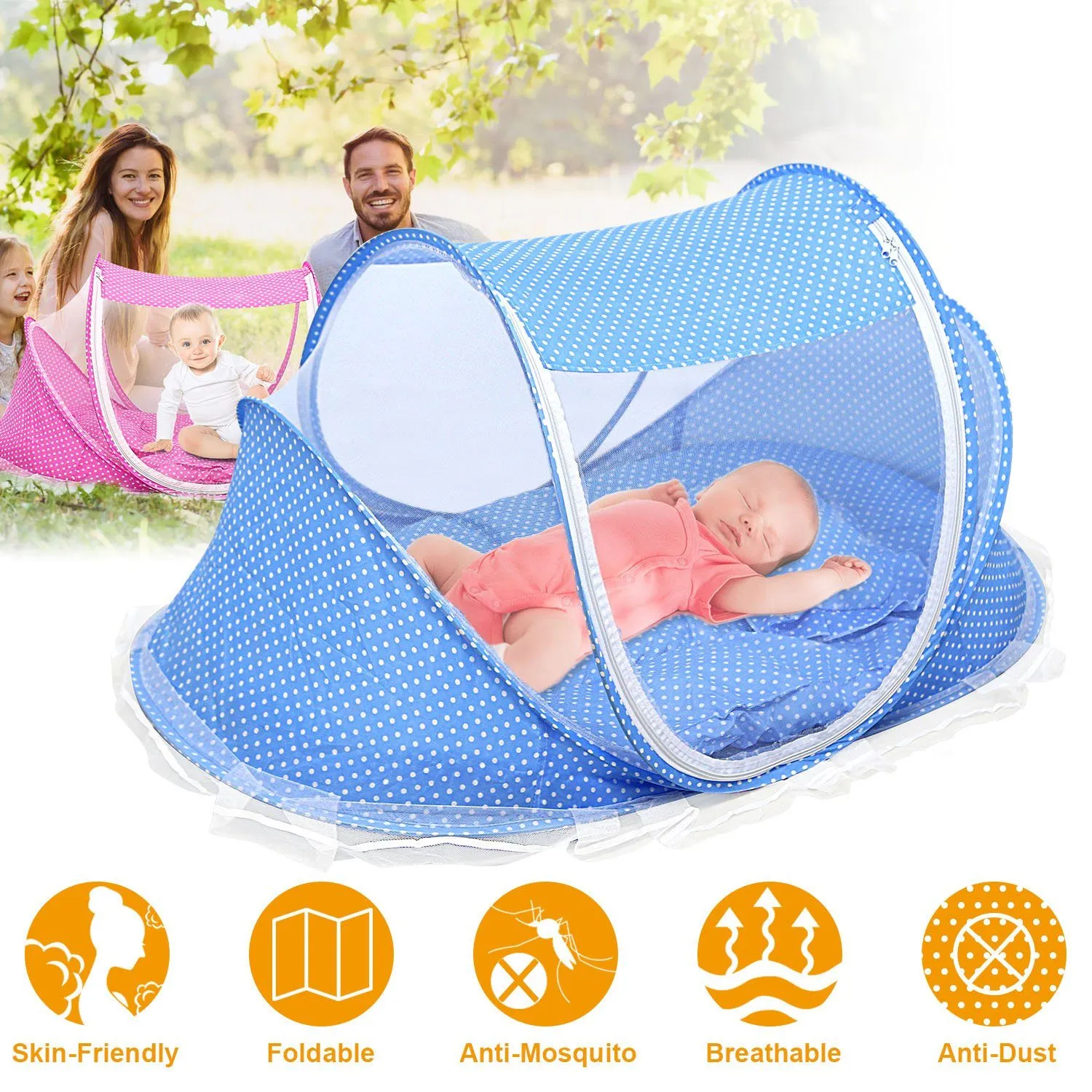 Foldable Baby Travel Bed