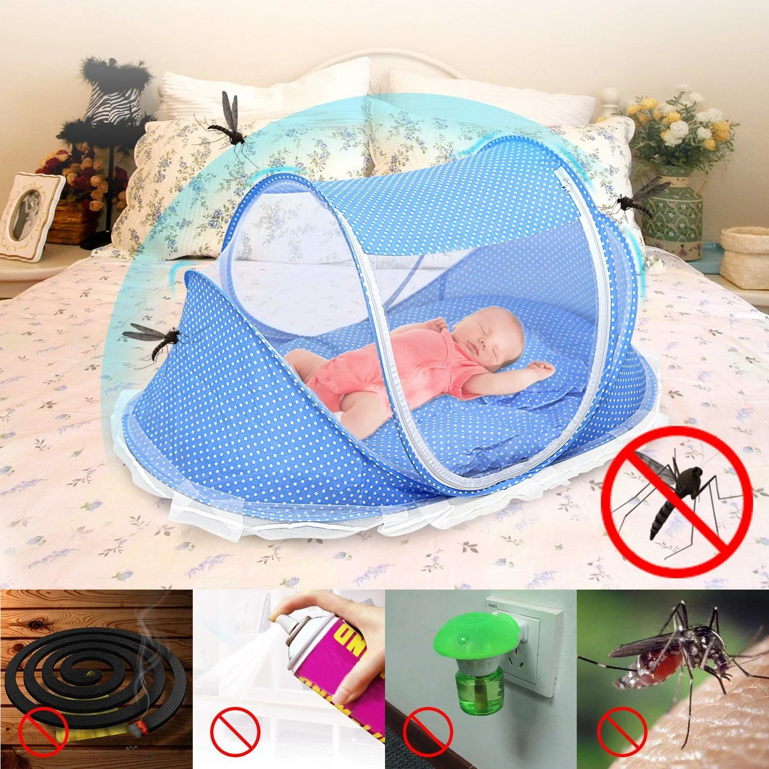 Foldable Baby Travel Bed