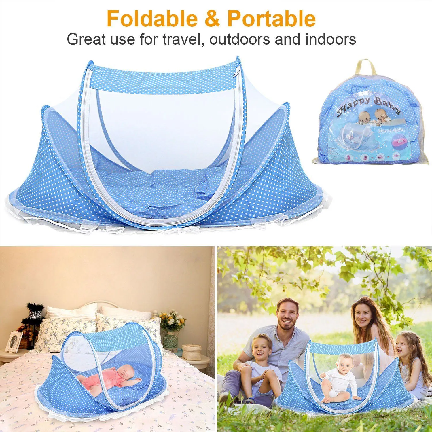 Foldable Baby Travel Bed