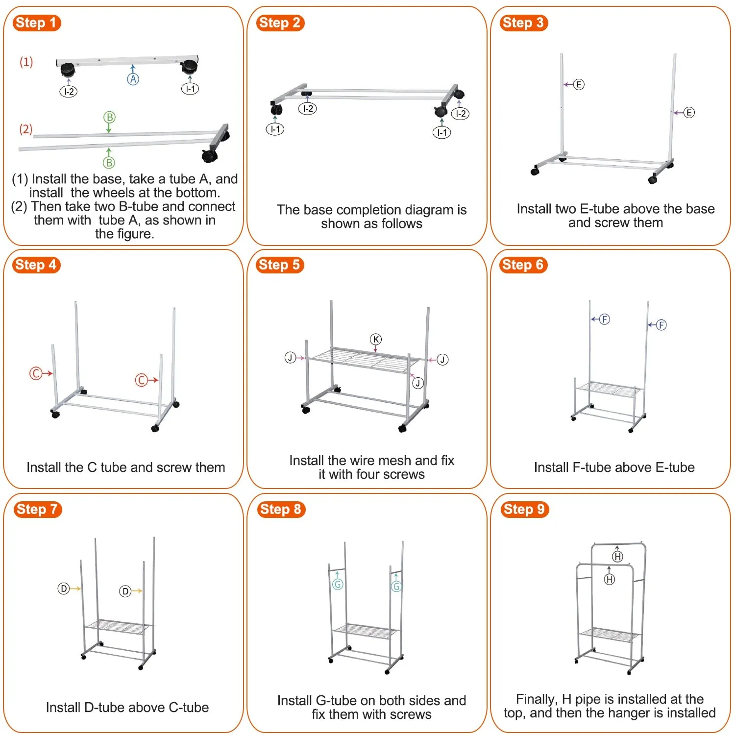 Garment Hanging Rack Clothing Rail Organizer