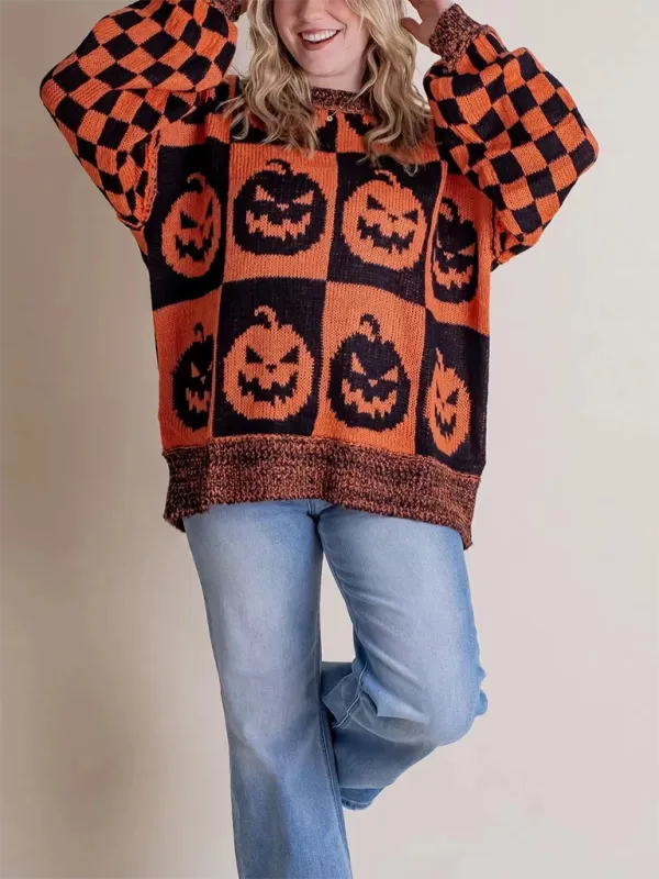 Halloween Loose Crew Neck Sweater