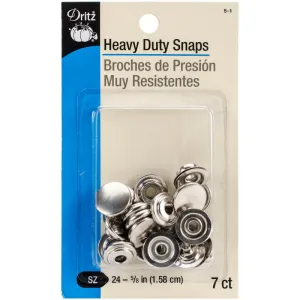 Heavy Duty Snaps - 5/8" - 7 pack