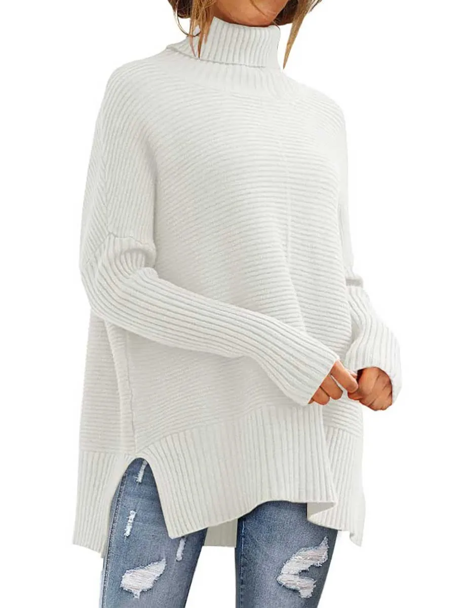 iForgirls High Neck Batwing Knit Sweater