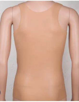 Imitation Skin Silicone Molded Male Chest and Abdominal Muscle Shirt (3 sizes)