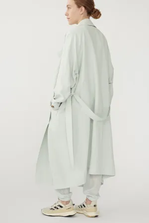 LAUREN COAT - MINT GREY - SILK/LINEN