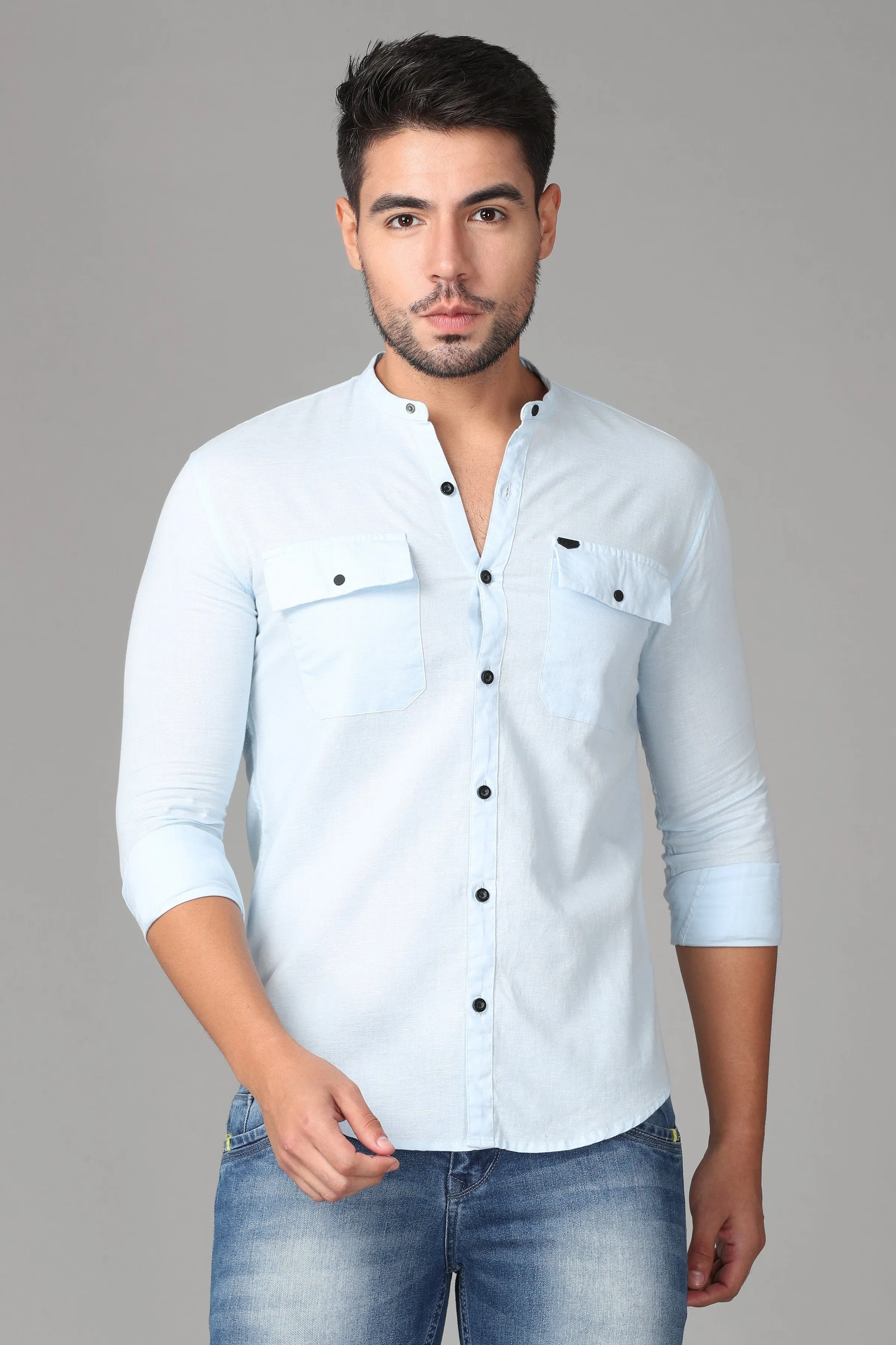 Light Blue Plain Shirt