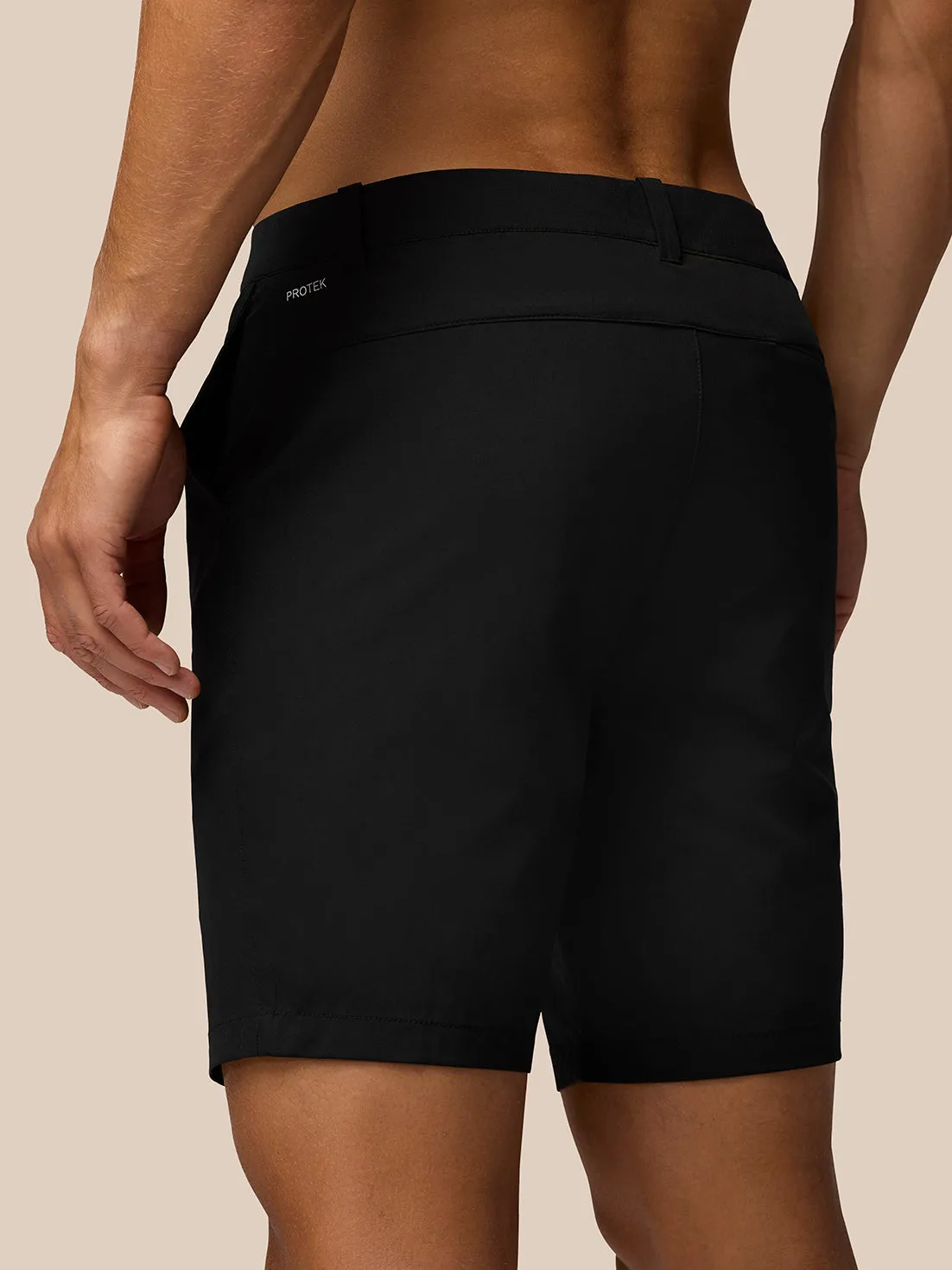 Men's Golf Water-Resistant Shorts - Black