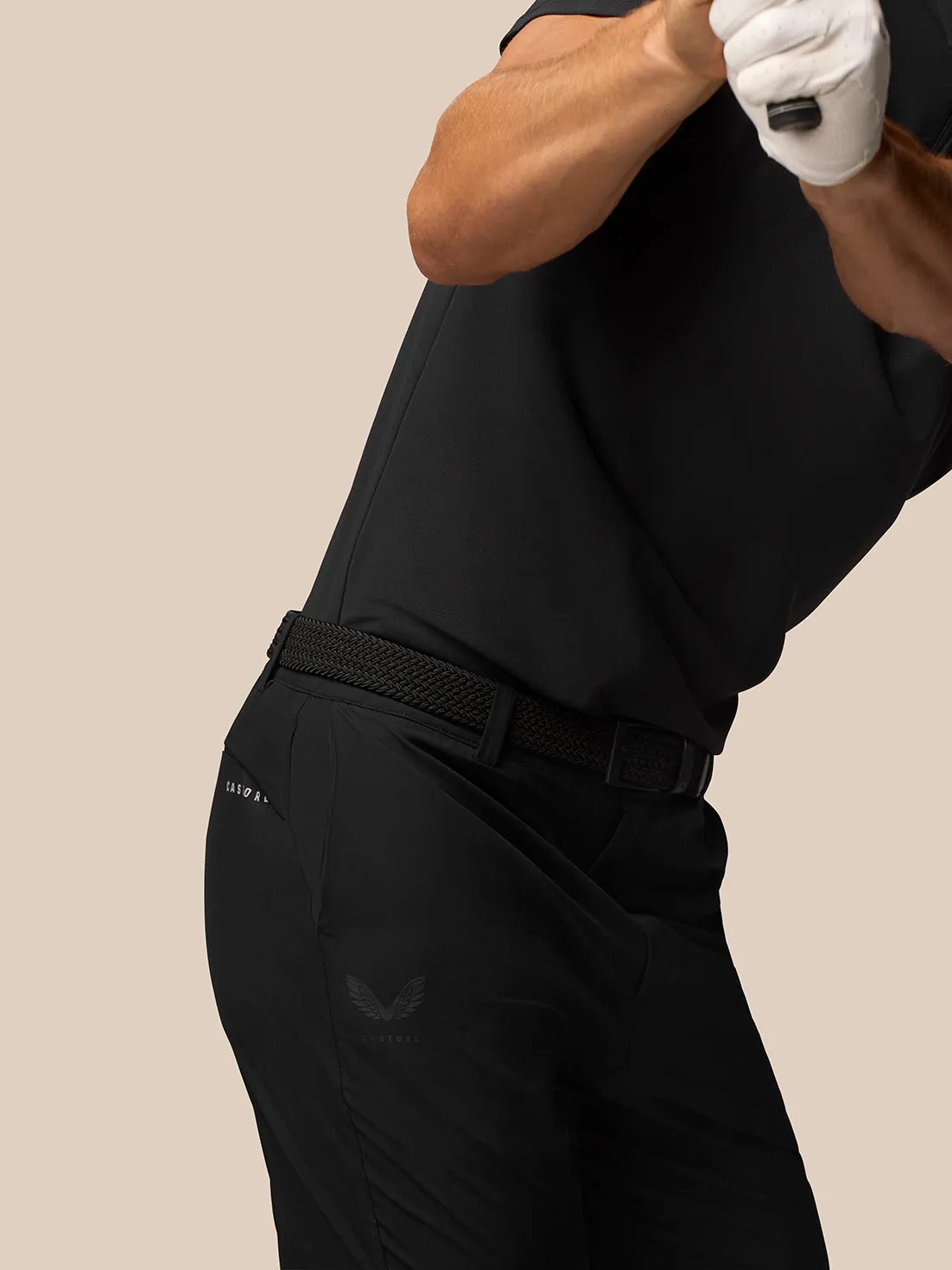 Men's Golf Water-Resistant Shorts - Black