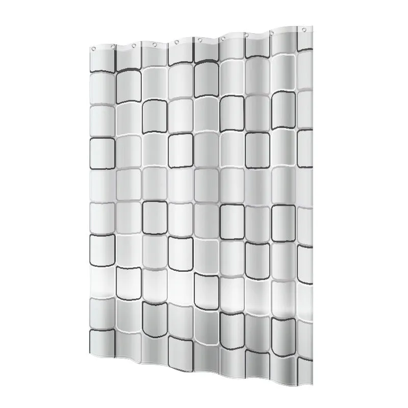 Mildew and Water Resistant Shower Curtain, HG0076