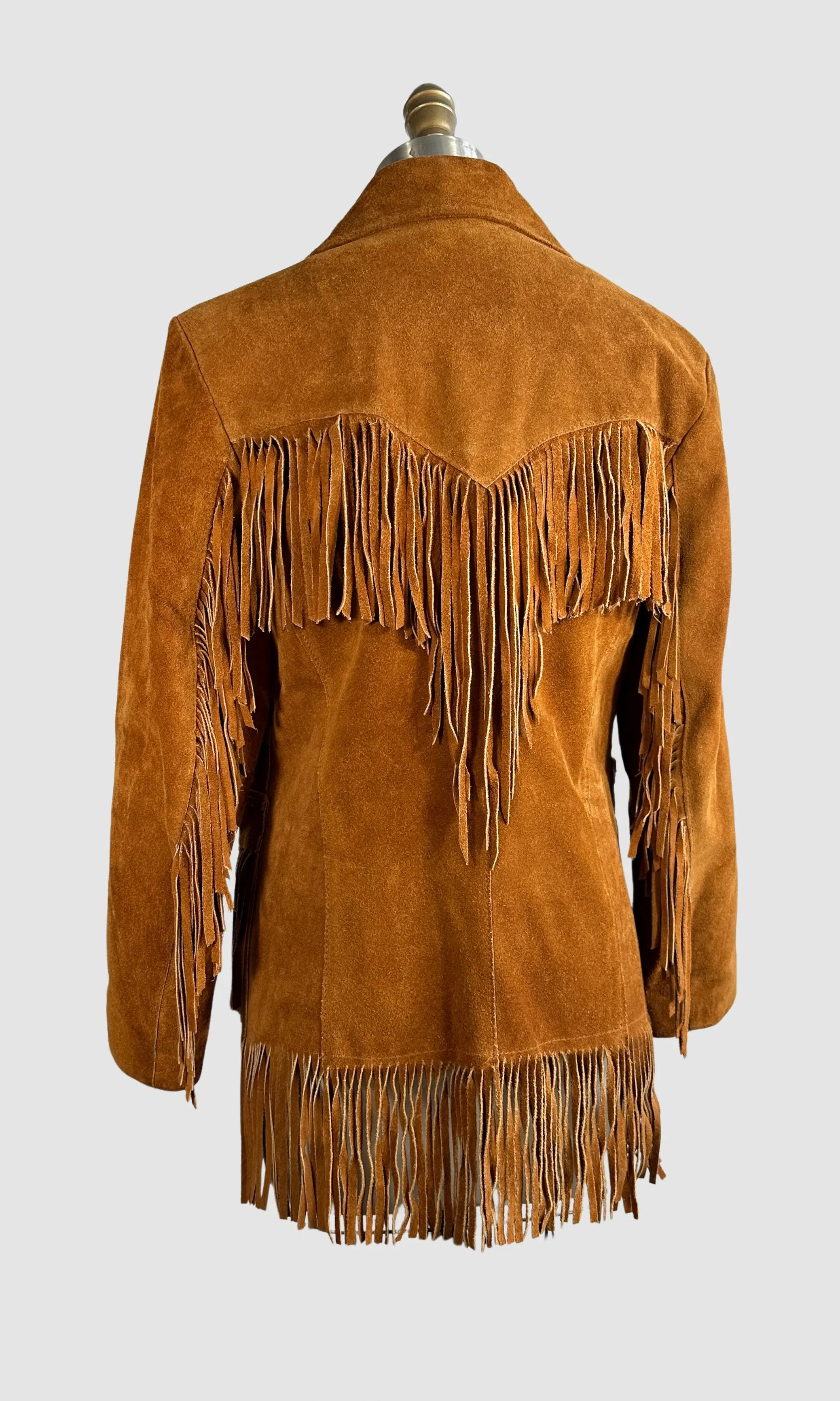 MS PIONEER WEAR 70s Suede Fringe Jacket  • Size Small