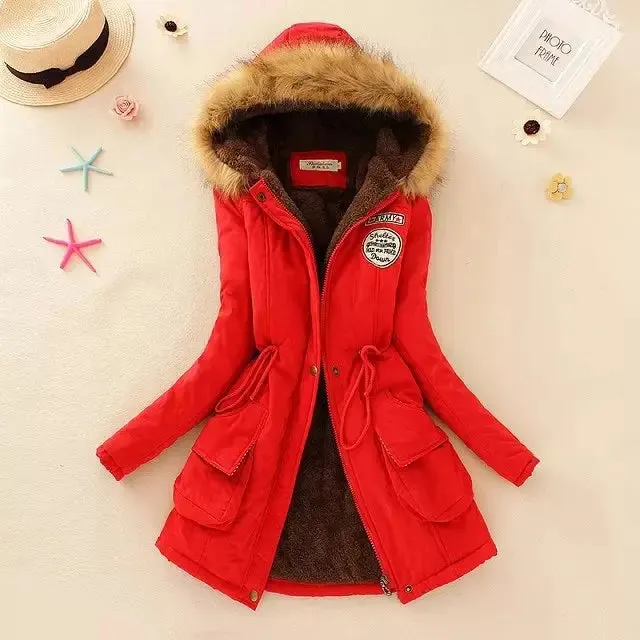 New Autumn Winter Women Cotton Jacket Padded Casual Slim Coat