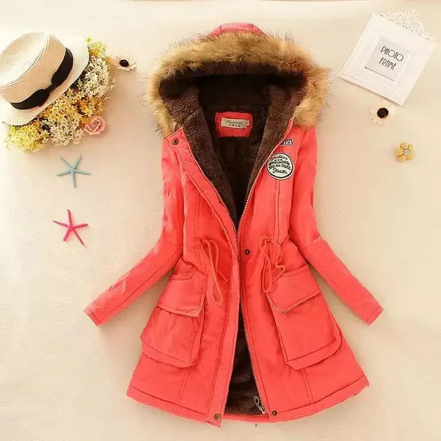 New Autumn Winter Women Cotton Jacket Padded Casual Slim Coat