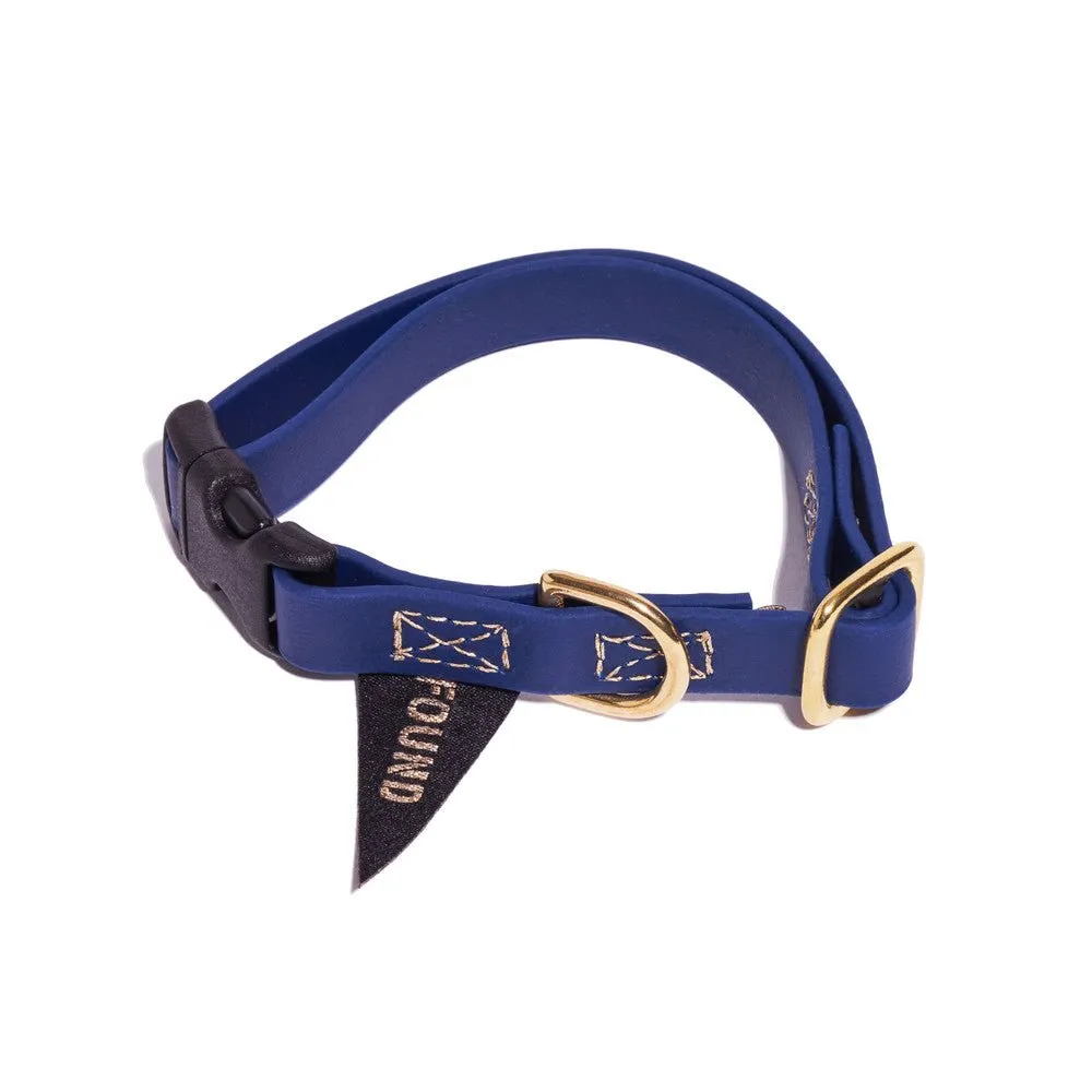 New! Water Resistant Cat & Dog Collar, Navy