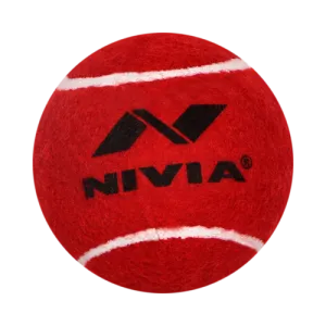 Nivia Heavy Tennis Balls (Red) - Senior Size (Pack of 1)