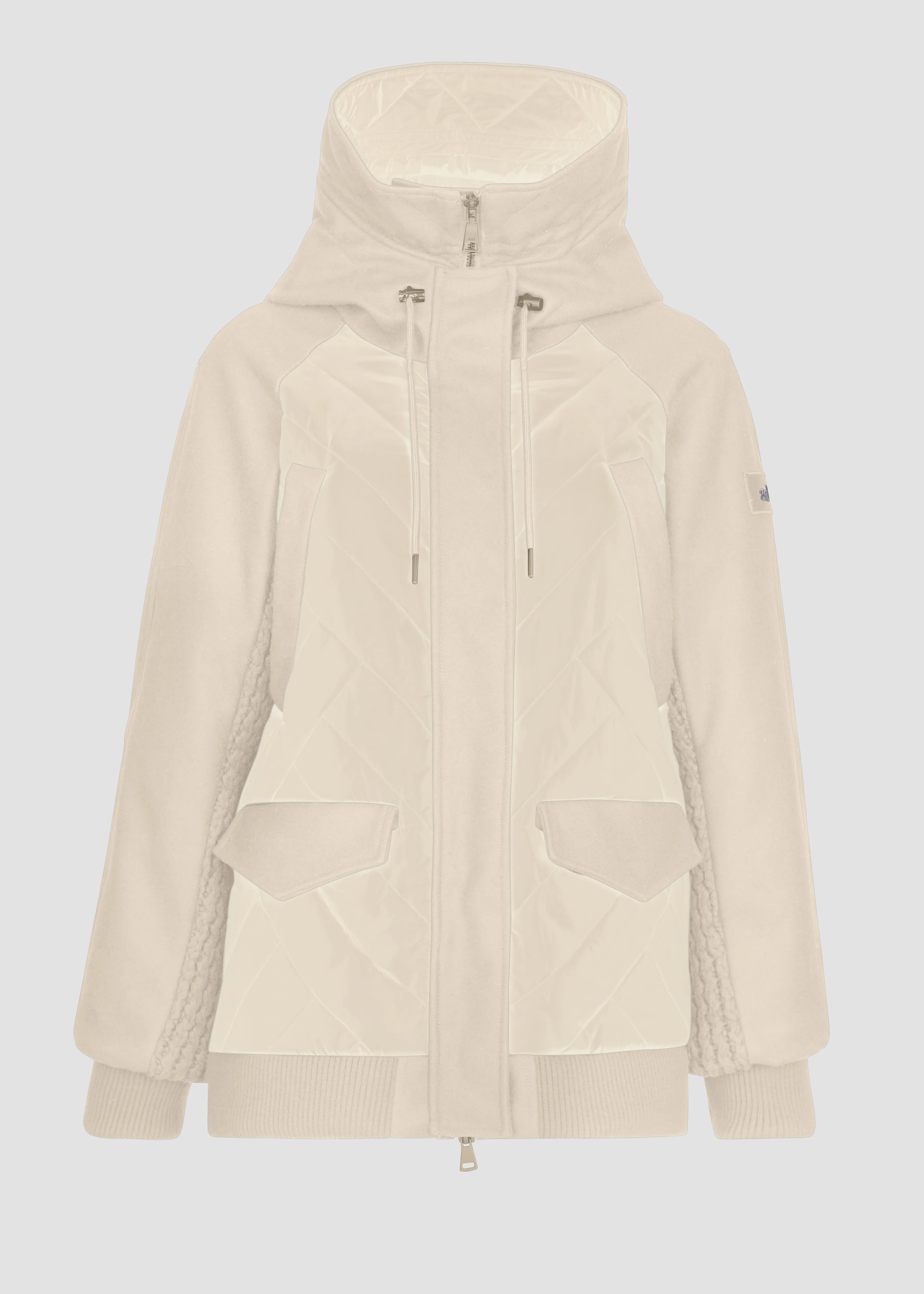 PARKA IN NYLON BRIGHT   COMPACT WOOL