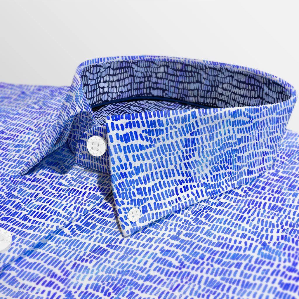 Picasso Blue Button-Down Shirt