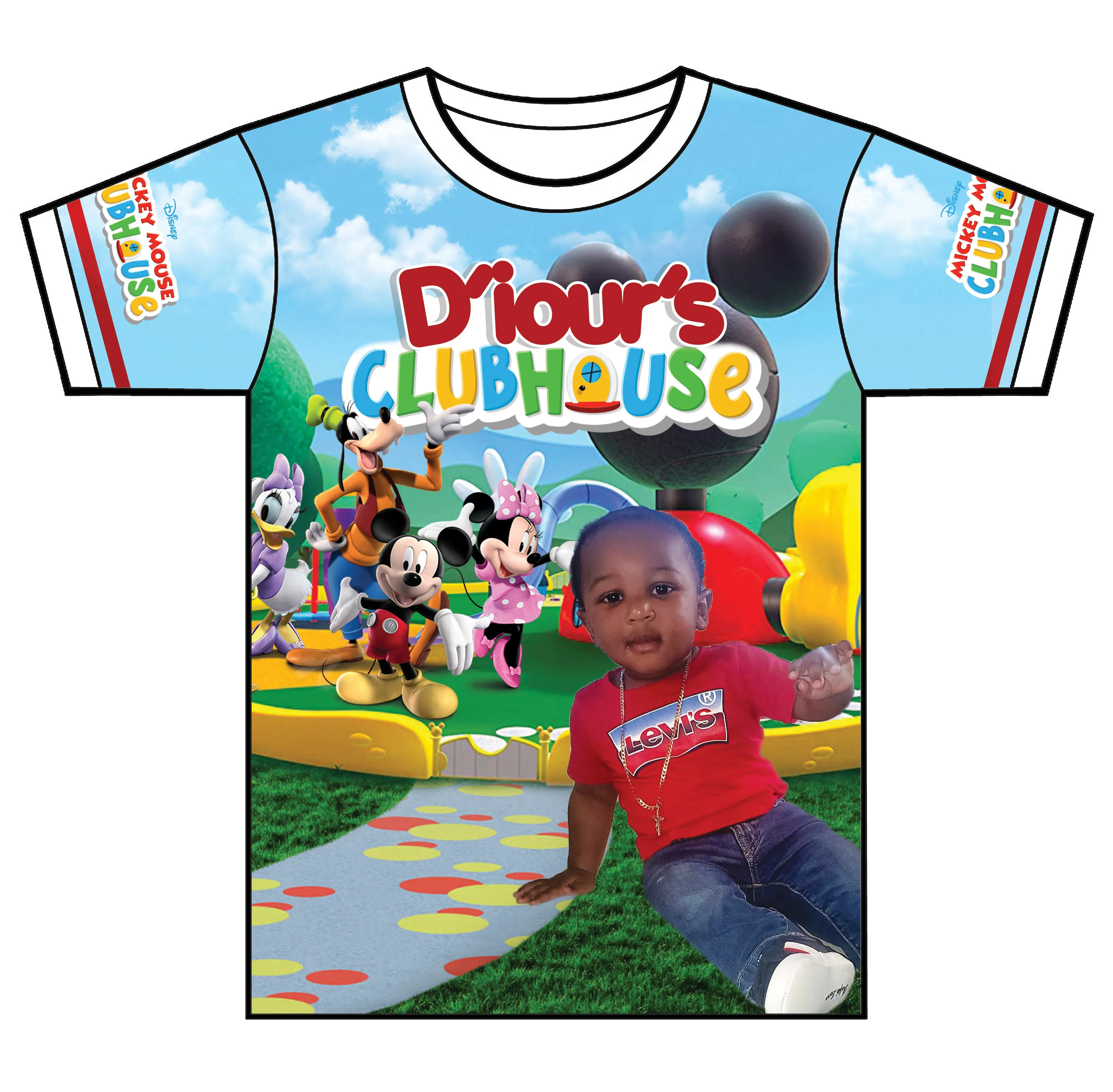 "Diours Clubhouse" Custom Designed Birthday 3D shirt