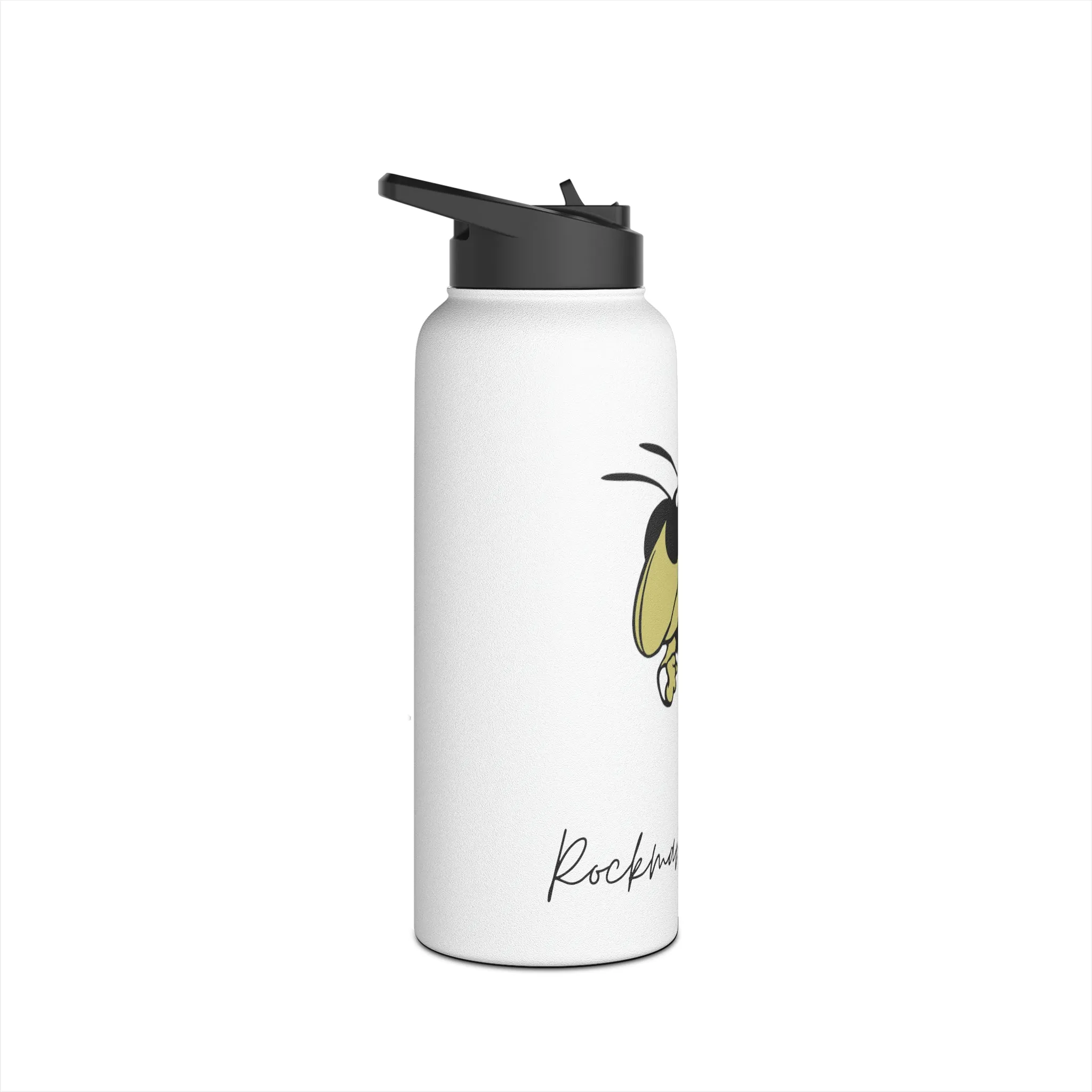 Rockmart Jackets School Spirit Sports Stainless Steel Water Bottle, Standard Lid