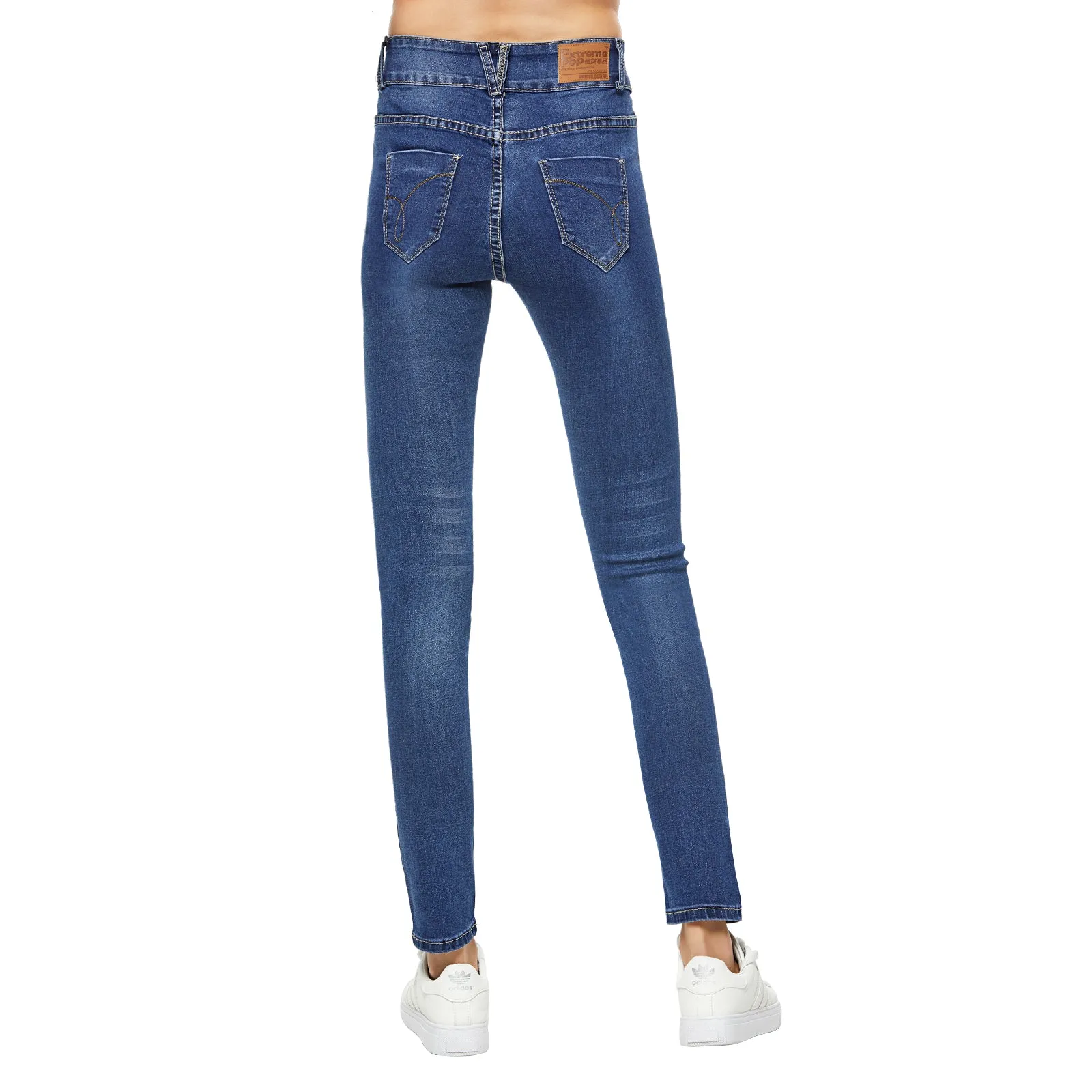 Skinny Stretch Distressed Jeans