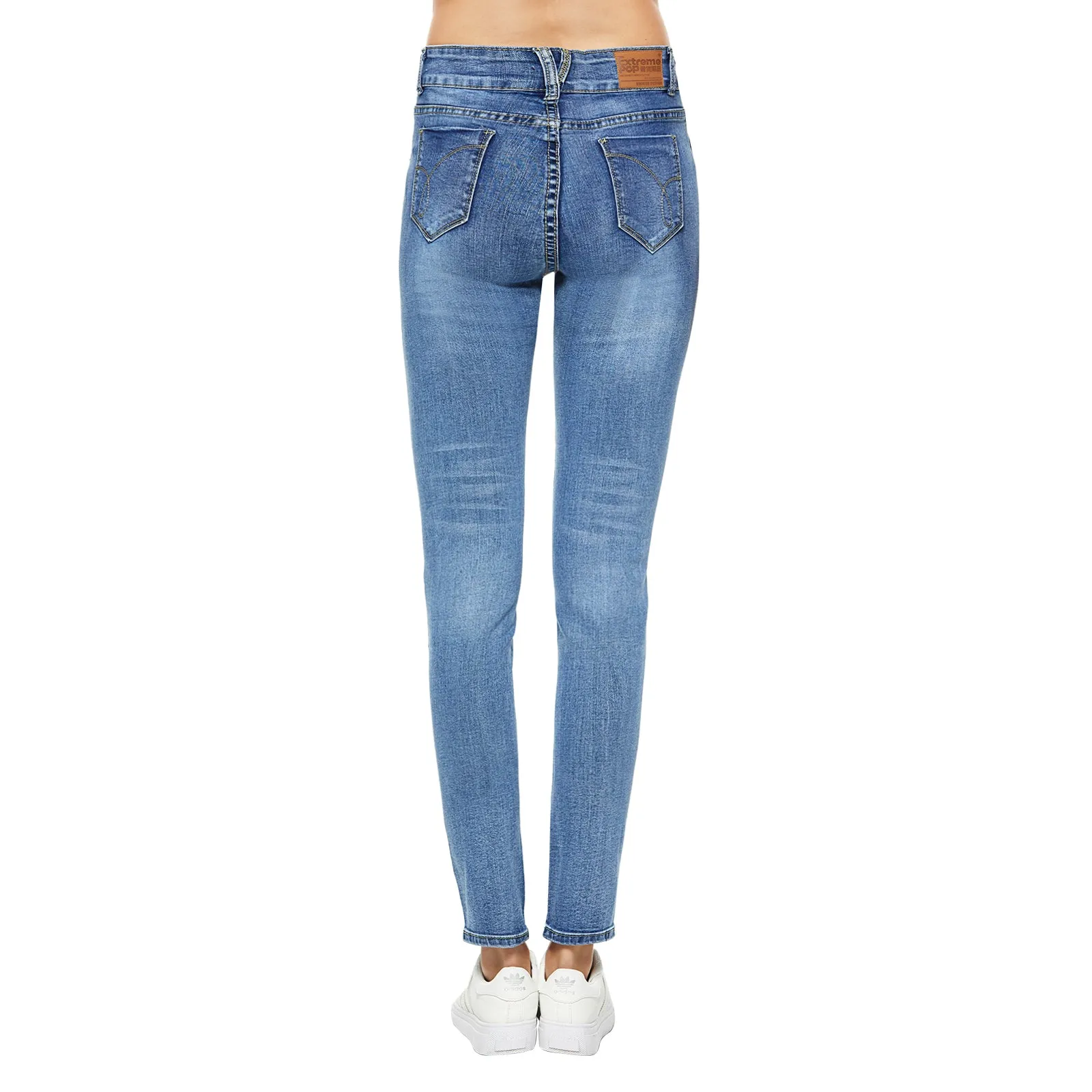 Skinny Stretch Distressed Jeans