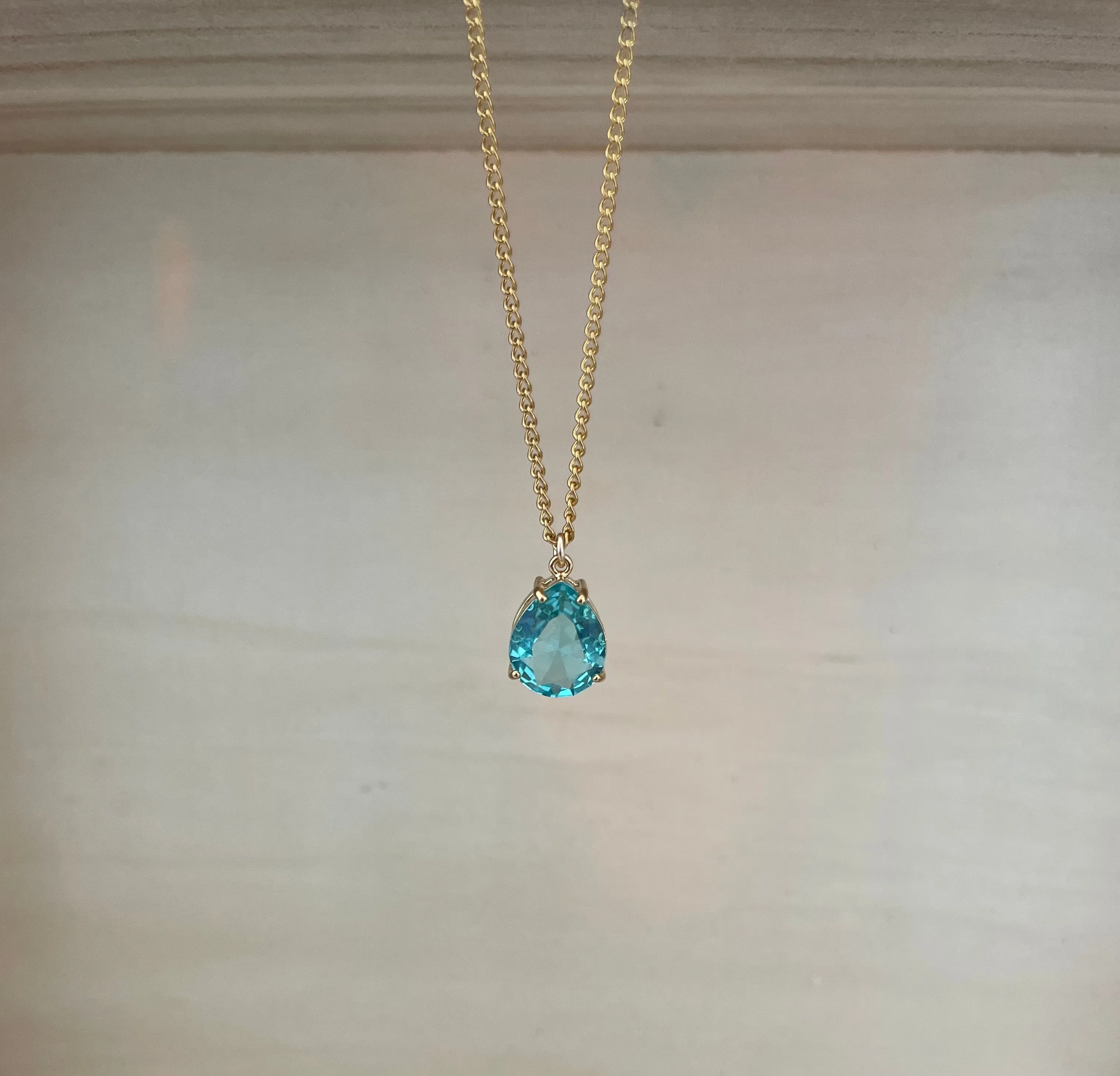 Sky Blue Crystal Necklace