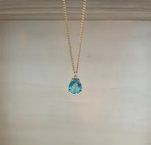 Sky Blue Crystal Necklace