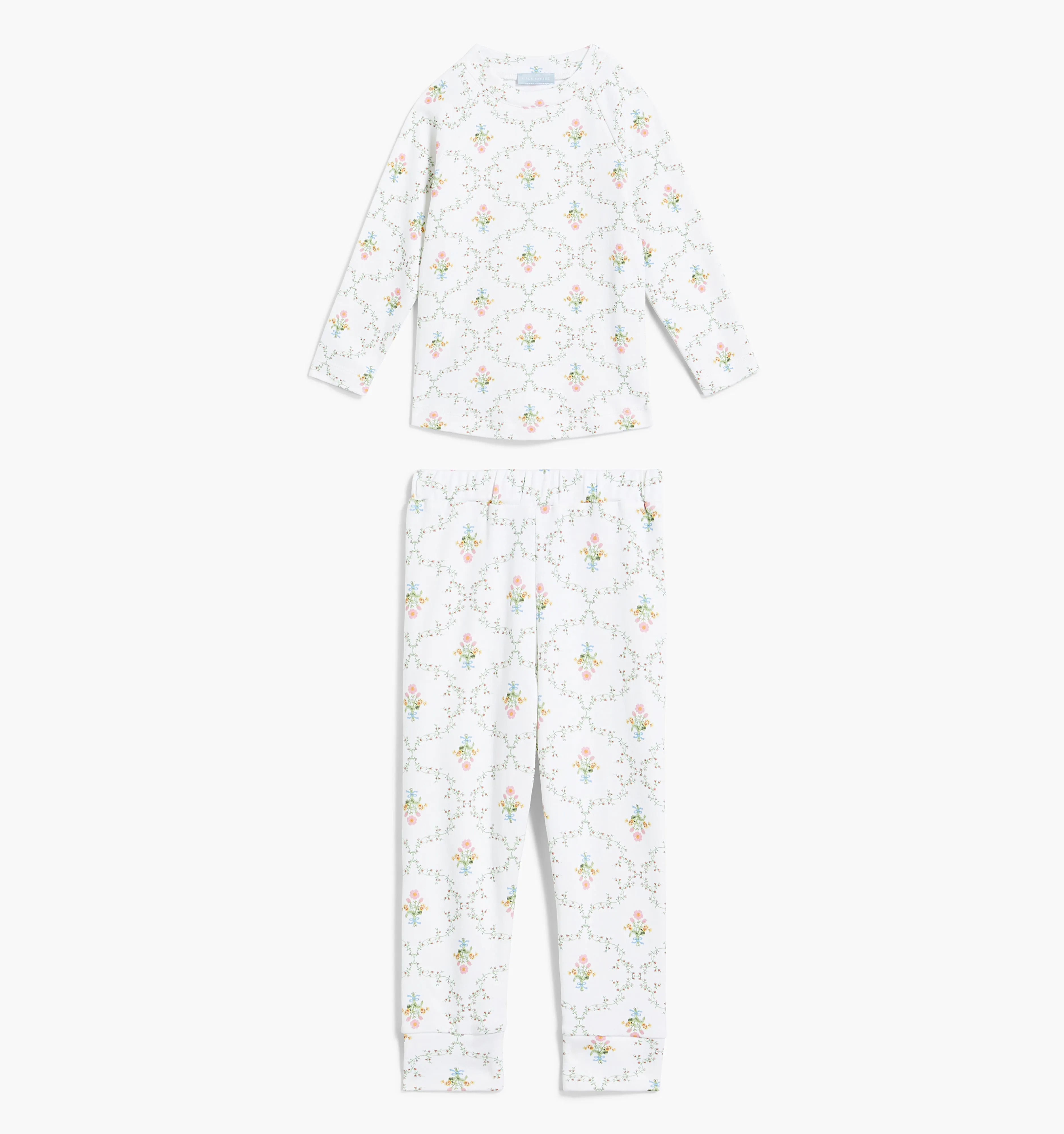 The Baby PJ Set - Pastel Trellis