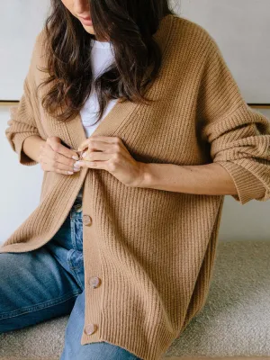 V-neck knitted cardigan loose sweater overcoats