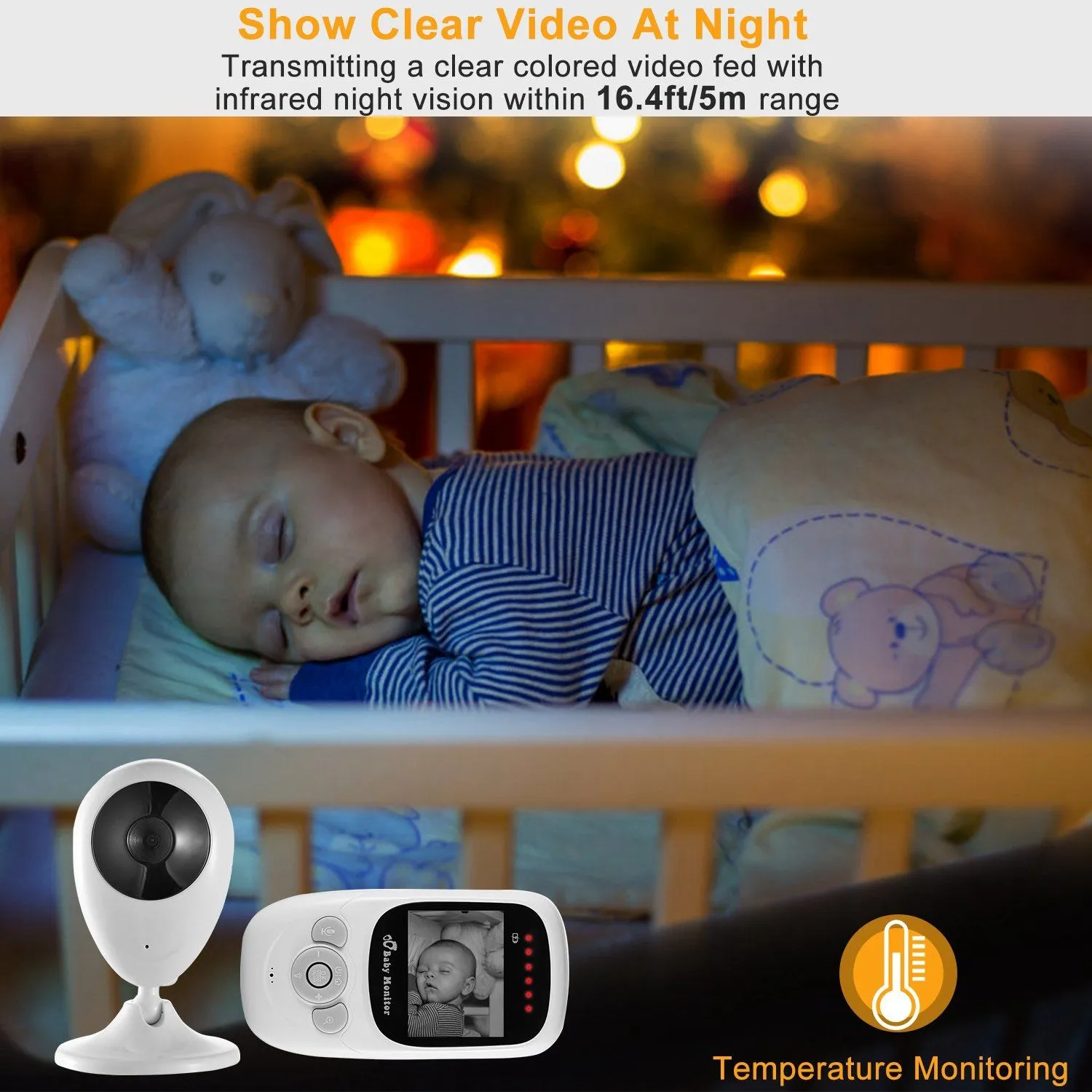 Video Baby with Digital Camera Infrared Night Viion