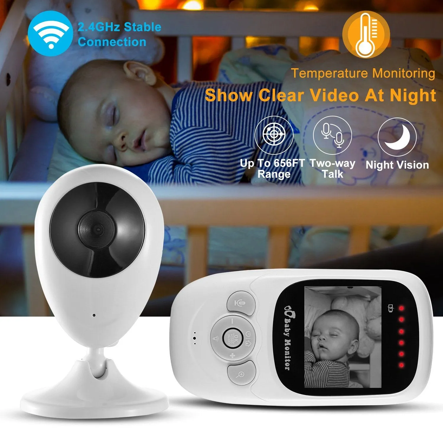 Video Baby with Digital Camera Infrared Night Viion