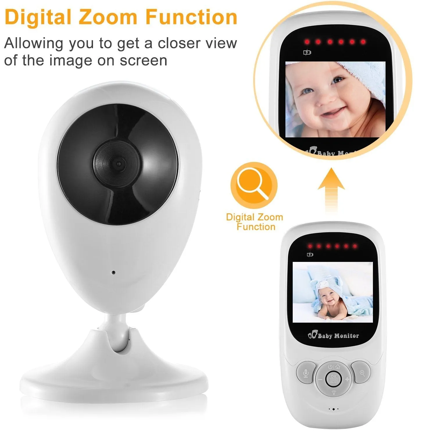 Video Baby with Digital Camera Infrared Night Viion