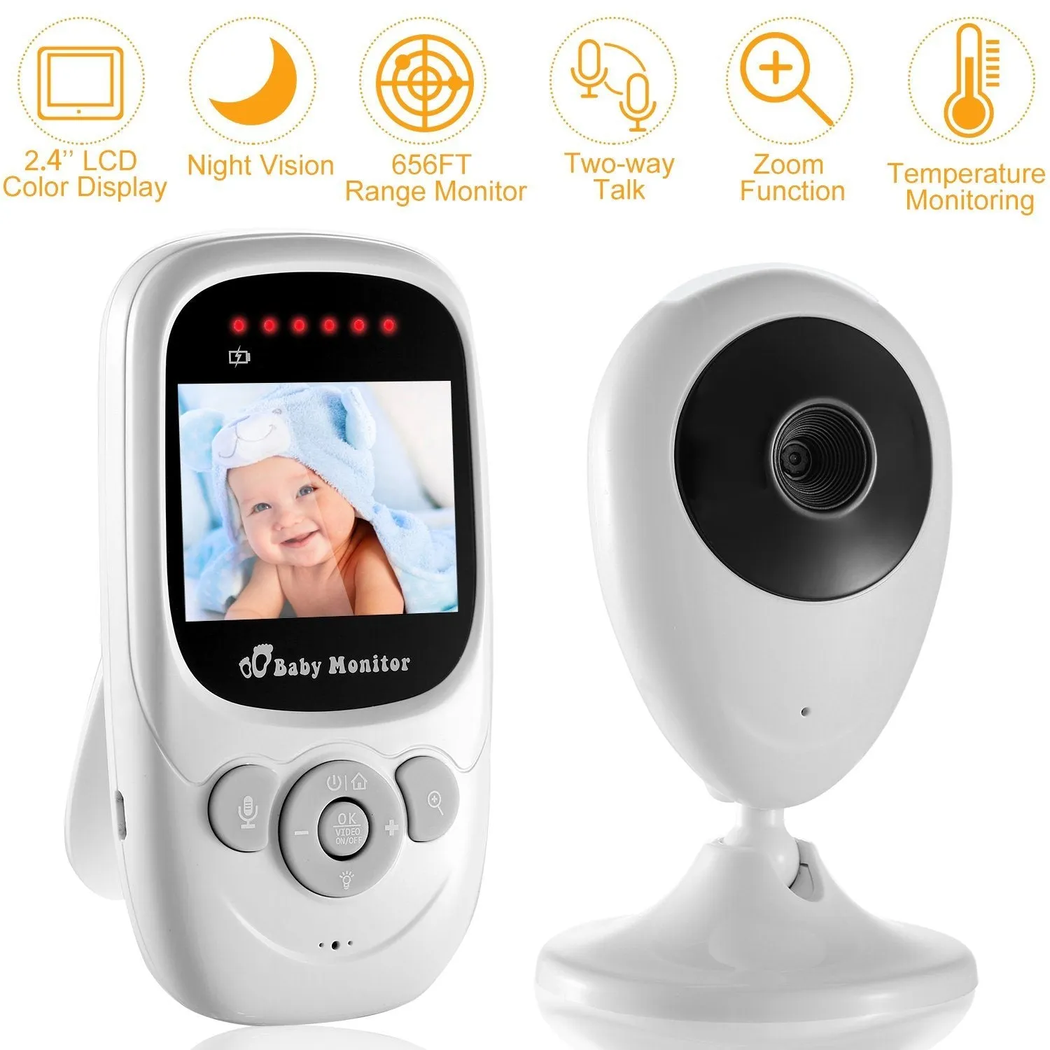 Video Baby with Digital Camera Infrared Night Viion