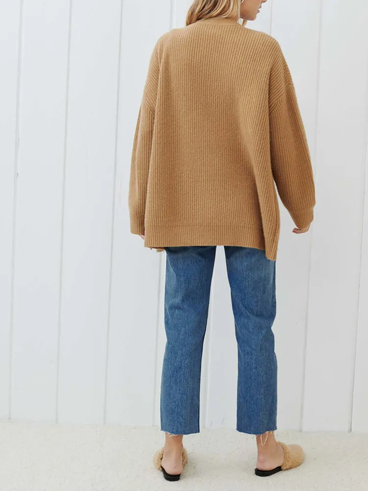 Vintage Knit Cardigan Loose Lazy Sweater Jackets